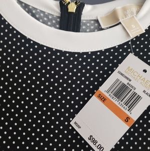 Michael Kors dress black and white polka dot dress